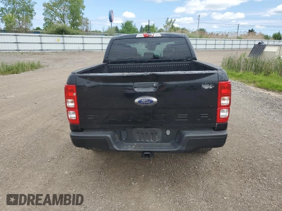 2021 Ford Ranger XL with VIN 1FTER4FH6MLD16040, listed as a Copart auction lot 57402125 with 65,349 mi miles and Salvage title. Bid and sale history available at DreamBid. Image 6.