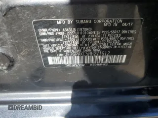 2017 Subaru Crosstrek Limited with VIN JF2GPAKC5HH271612, listed as a Copart auction lot 57243745 with 107,467 mi miles and Salvage title. Bid and sale history available at DreamBid. Image 13.