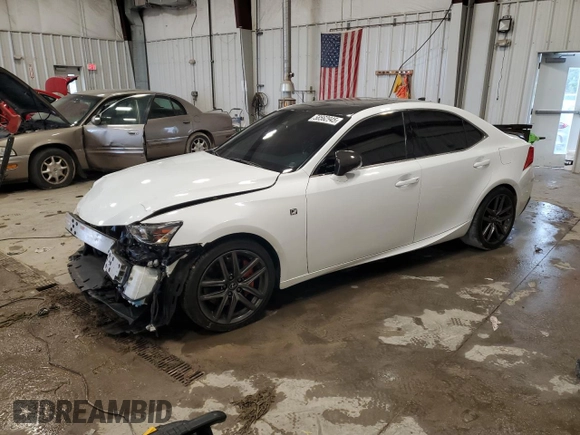 2020 Lexus IS 300 F Sport with VIN JTHGA1D26L5105256, listed as a Copart auction lot 58562945 with 75,244 mi miles and Non repairable. Bid and sale history available at DreamBid. Image 1.