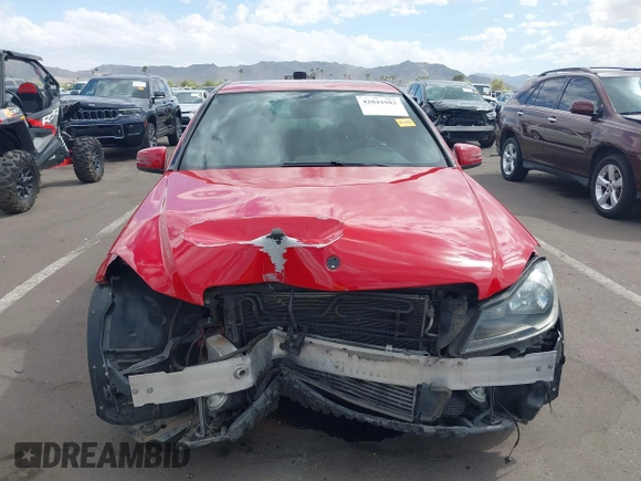 2013 Mercedes-Benz C-Class C 250 Sport with VIN WDDGF4HB0DA807120, listed as a IAAI auction lot 42041982 with 132,810 mi miles. Bid and sale history available at carsss.com. Image 6.