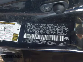 2007 Toyota Prius with VIN JTDKB20U277597719, listed as a IAAI auction lot 42153731 with 148,174 mi miles and . Bid and sale history available at DreamBid. Image 9.