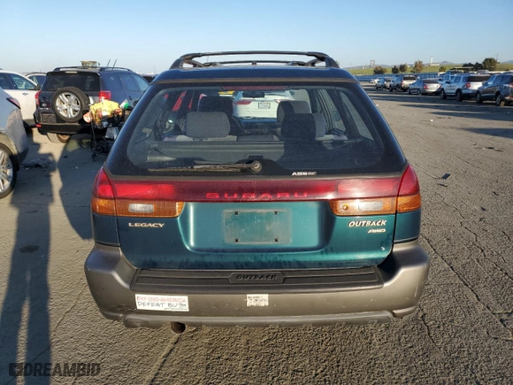 1998 Subaru Legacy Wagon Outback with VIN 4S3BG6850W7609211, listed as a Copart auction lot 42881025 with 159,240 mi miles and Clean Title. Bid and sale history available at carsss.com. Image 6.