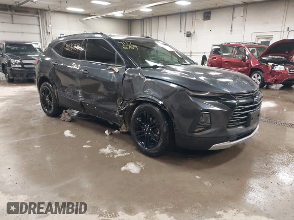 2021 Chevrolet Blazer LT with VIN 3GNKBJR43MS521587, listed as a IAAI auction lot 41176769 with 48,591 mi miles and . Bid and sale history available at DreamBid. Image 1.