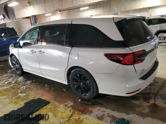 2023 Honda Odyssey Sport with VIN 5FNRL6H7XPB001834, listed as a Copart auction lot 41436155 with 35,561 mi miles and Non Repairable. Bid and sale history available at carsss.com. Image 2.