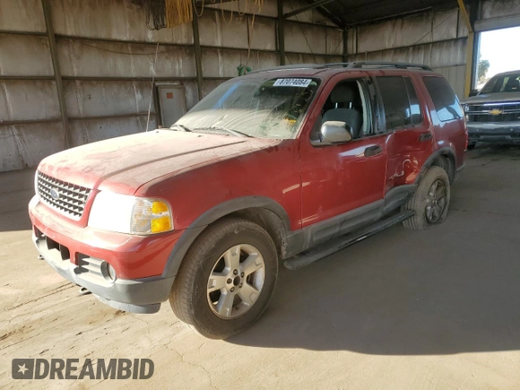 2003 Ford Explorer XLT z VIN 1FMZU63K53ZA20560, wystawiony jako Copart lot #87074084 z przebiegiem 198 276 mil mil oraz Szkoda całkowita • Salvage title. Historia ofert i sprzedaży dostępna na DreamBid. Obrazek 1.