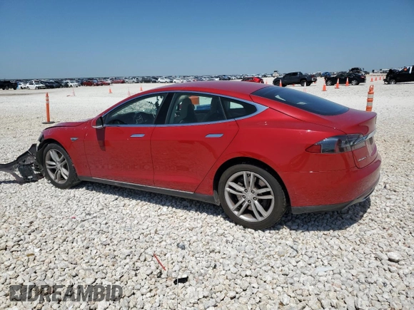 2013 Tesla Model S with VIN 5YJSA1CN1DFP26864, listed as a Copart auction lot 52029485 with 63,260 mi miles and Salvage Title. Bid and sale history available at DreamBid. Image 2.