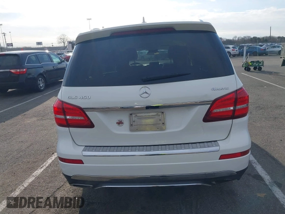 2019 Mercedes-Benz GLS 450 with VIN 4JGDF6EE3KB233297, listed as a IAAI auction lot 41882975 with 130,354 mi miles and . Bid and sale history available at DreamBid. Image 16.
