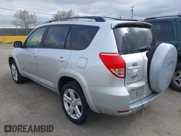 2007 Toyota RAV4 Sport with VIN JTMBK32V775022880, listed as a IAAI auction lot 41981703 with 197,494 mi miles. Bid and sale history available at carsss.com. Image 3.
