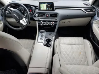 2021 Genesis G70 2.0T with VIN KMTG44LA2MU066693, listed as a Copart auction lot 78776714 with 58,081 mi miles and Salvage Title. Bid and sale history available at carsss.com. Image 8.