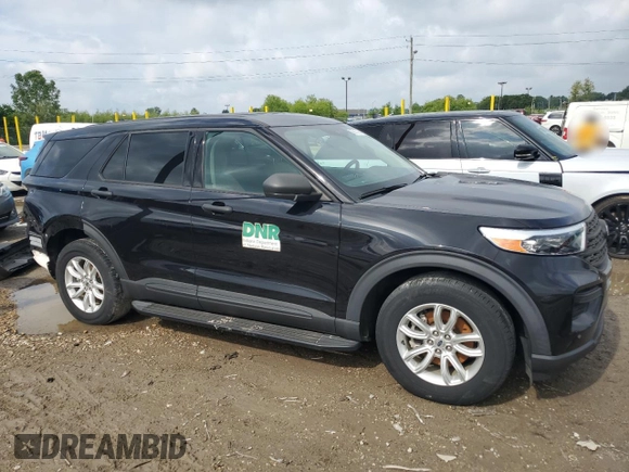 2020 Ford Explorer with VIN 1FMSK8BH8LGB76502, listed as a Copart auction lot 59915185 with 45,056 mi miles and Salvage title. Bid and sale history available at DreamBid. Image 4.