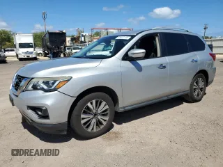 2017 Nissan Pathfinder SL with VIN 5N1DR2MNXHC606372, listed as a Copart auction lot 55922135 with 83,457 mi miles and Clean title. Bid and sale history available at DreamBid. Image 1.