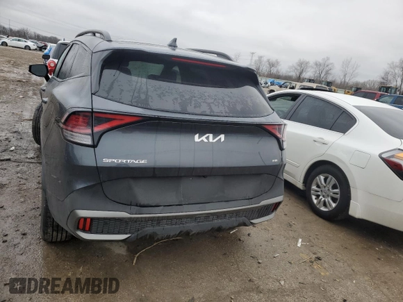 2024 Kia Sportage X-Line with VIN 5XYK6CDF3RG197941, listed as a Copart auction lot 44265665 with 8,025 mi miles and Salvage Title. Bid and sale history available at carsss.com. Image 6.
