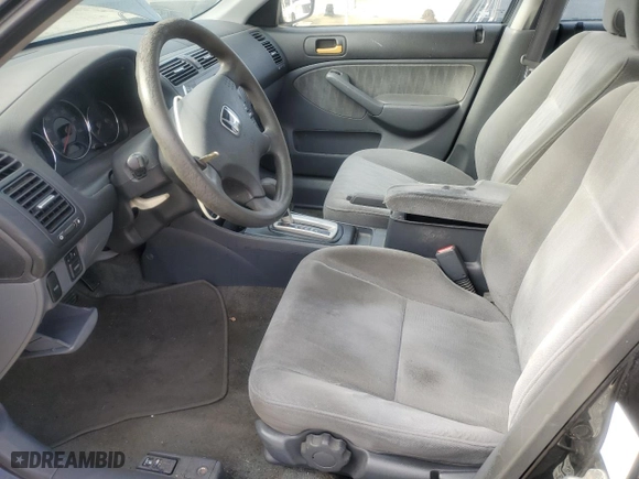 2004 Honda Civic LX with VIN 2HGES16604H621016, listed as a Copart auction lot 47303005 with 195,038 mi miles and Clean Title. Bid and sale history available at carsss.com. Image 7.