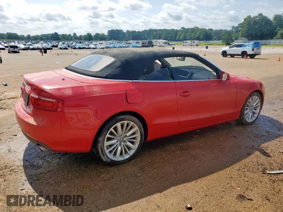 2012 Audi A5 Premium with VIN WAUAFAFH7CN005710, listed as a Copart auction lot 61032335 with 31,492 mi miles and Clean title. Bid and sale history available at DreamBid. Image 3.