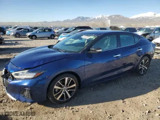 2022 Nissan Maxima SV with VIN 1N4AA6CV3NC503013, listed as a Copart auction lot 50349055 with 44,399 mi miles and Salvage Title. Bid and sale history available at carsss.com. Image 1.