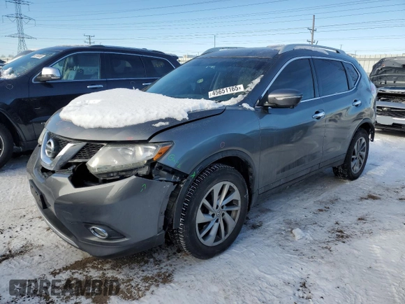 2015 Nissan Rogue SL with VIN 5N1AT2MV1FC816389, listed as a Copart auction lot 45651165 with 70,032 mi miles and Salvage Title. Bid and sale history available at carsss.com. Image 1.