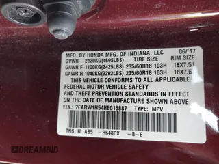 2017 Honda CR-V EX with VIN 7FARW1H54HE015887, listed as a IAAI auction lot 41699852 with 76,804 mi miles. Bid and sale history available at carsss.com. Image 9.