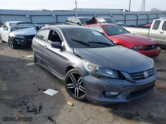 2015 Honda Accord Sedan Sport with VIN 1HGCR2F5XFA230618, listed as a IAAI auction lot 41333045 with 123,034 mi miles. Bid and sale history available at carsss.com. Image 1.