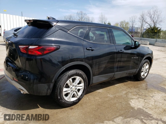 2021 Chevrolet Blazer LT with VIN 3GNKBHRS2MS523130, listed as a Copart auction lot 50945525 with 93,691 mi miles and Salvage title. Bid and sale history available at DreamBid. Image 3.