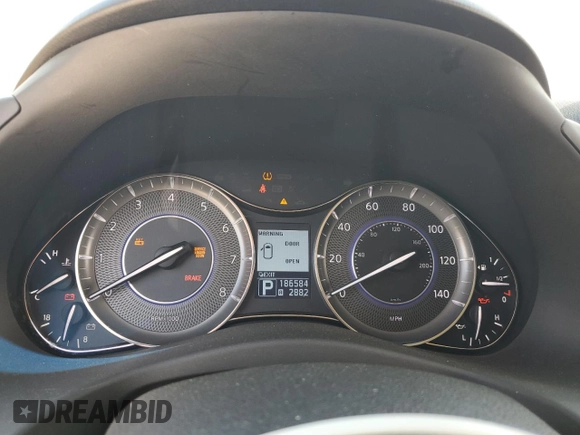 2011 Infiniti QX56 8-passenger with VIN JN8AZ2ND0B9701819, listed as a Copart auction lot 54975635 with 186,584 mi miles and Clean Title. Bid and sale history available at carsss.com. Image 9.