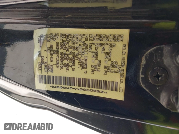 2000 Nissan Frontier XE z VIN 1N6DD26S7YC359637, wystawiony jako IAAI lot #42752725 z przebiegiem 340 199 mil mil oraz . Historia ofert i sprzedaży dostępna na DreamBid. Obrazek 9.