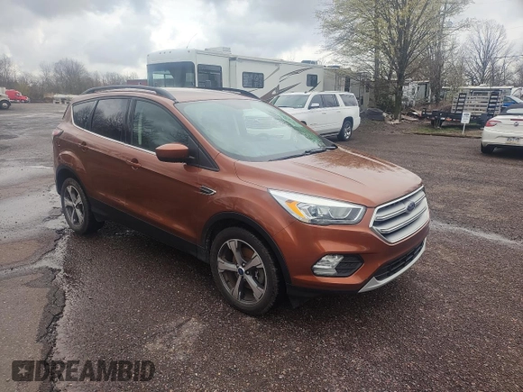 2017 Ford Escape SE with VIN 1FMCU9GD1HUA08302, listed as a Copart auction lot 52116805 with 91,081 mi miles and Clean Title. Bid and sale history available at carsss.com. Image 1.