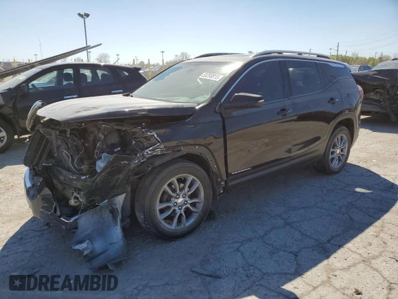 2022 GMC Terrain SLT z VIN 3GKALVEV1NL223837, wystawiony jako Copart lot #53283015 z przebiegiem 71 485 mil mil oraz Szkoda całkowita • Salvage title. Historia ofert i sprzedaży dostępna na DreamBid. Obrazek 1.