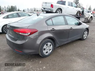 2017 Kia Forte LX with VIN 3KPFK4A74HE018334, listed as a IAAI auction lot 41867916 with 91,671 mi miles. Bid and sale history available at carsss.com. Image 4.