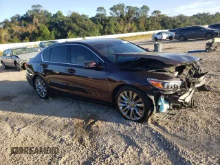 2016 Acura RLX Tech Pkg with VIN JH4KC1F50GC000693, listed as a Copart auction lot 77230494 with 152,092 mi miles and Salvage Title. Bid and sale history available at carsss.com. Image 4.