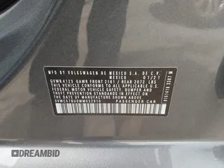 2021 Volkswagen Jetta S z VIN 3VWC57BU0MM032910, wystawiony jako IAAI lot #41836545 z przebiegiem 64 042 mil mil oraz . Historia ofert i sprzedaży dostępna na DreamBid. Obrazek 9.