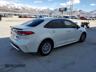 2021 Toyota Corolla Hybrid LE with VIN JTDEAMDE2MJ030570, listed as a Copart auction lot 50530625 with 80,249 mi miles and Salvage Title. Bid and sale history available at carsss.com. Image 3.