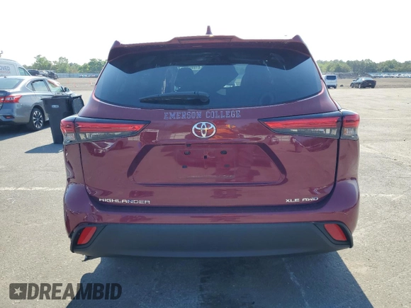 2023 Toyota Highlander L with VIN 5TDKDRBH2PS509311, listed as a Copart auction lot 61045995 with 14,411 mi miles and Salvage title. Bid and sale history available at DreamBid. Image 6.