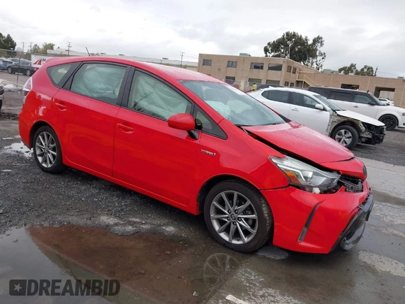 2016 Toyota Prius v Two with VIN JTDZN3EU8GJ041518, listed as a IAAI auction lot 41916830 with 106,526 mi miles. Bid and sale history available at carsss.com. Image 1.