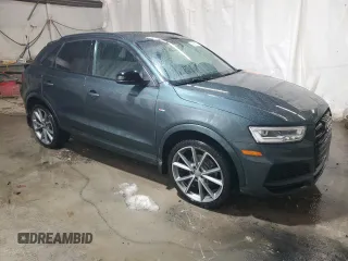 2018 Audi Q3 Premium Plus with VIN WA1JCCFS9JR031065, listed as a Copart auction lot 86069934 with 56,441 mi miles and Salvage Title. Bid and sale history available at carsss.com. Image 4.