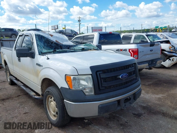 2014 Ford F-150 XL z VIN 1FTFX1EFXEKD68321, wystawiony jako IAAI lot #42213160 z przebiegiem Nie podano mil oraz . Historia ofert i sprzedaży dostępna na DreamBid. Obrazek 1.