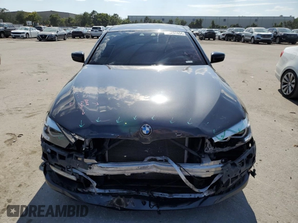 2018 BMW 5 Series 530e with VIN WBAJA9C58JG623272, listed as a Copart auction lot 56297454 with 76,161 mi miles and Non repairable. Bid and sale history available at DreamBid. Image 5.