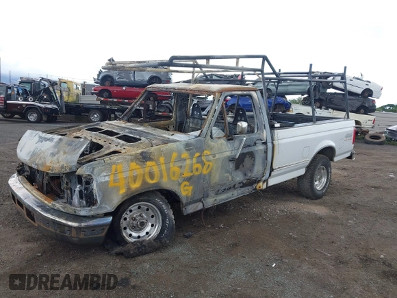 1996 Ford F-150 with VIN 1FTEF14H9TNA12410, listed as a IAAI auction lot 40016268 with 1 mi miles. Bid and sale history available at carsss.com. Image 2.