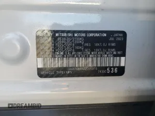 2024 Mitsubishi Eclipse Cross SE z VIN JA4ATWAAXRZ006915, wystawiony jako Copart lot #64937135 z przebiegiem 44 806 mil mil oraz Czysty tytuł • Clean title. Historia ofert i sprzedaży dostępna na DreamBid. Obrazek 13.