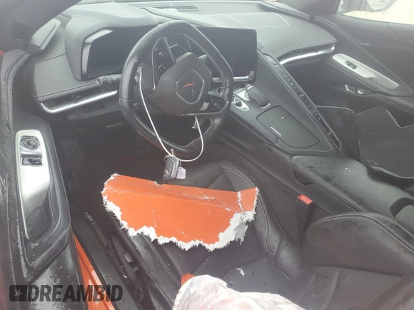 2020 Chevrolet Corvette 1LT with VIN 1G1Y62D4XL5110077, listed as a Copart auction lot 45921345 with 0 mi miles and Salvage Title. Bid and sale history available at carsss.com. Image 8.