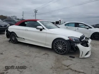2023 Mercedes-Benz C 300 with VIN W1KWK8DB9PG132874, listed as a Copart auction lot 80416294 with 10,334 mi miles and Salvage Title. Bid and sale history available at DreamBid. Image 4.