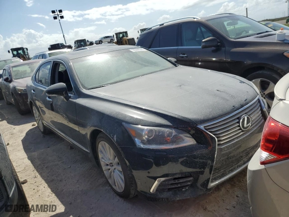 2016 Lexus LS 460 with VIN JTHCL5EF5G5025762, listed as a Copart auction lot 76359344 with 0 mi miles and Salvage Title. Bid and sale history available at carsss.com. Image 4.