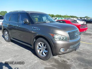 2011 Infiniti QX56 7-passenger with VIN JN8AZ2NE8B9000843, listed as a IAAI auction lot 41836248 with 191,985 mi miles. Bid and sale history available at carsss.com. Image 1.