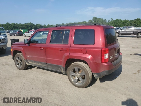 2015 Jeep Patriot High Altitude with VIN 1C4NJRFBXFD272296, listed as a Copart auction lot 62051095 with 118,496 mi miles and Salvage title. Bid and sale history available at DreamBid. Image 2.