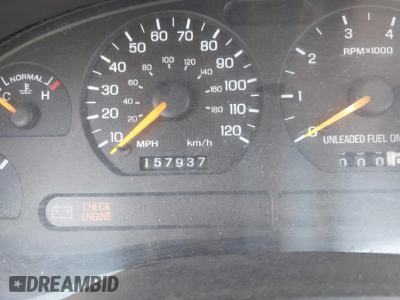 1997 Ford Mustang with VIN 1FALP4049VF200422, listed as a IAAI auction lot 42073947 with 157,937 mi miles. Bid and sale history available at carsss.com. Image 7.