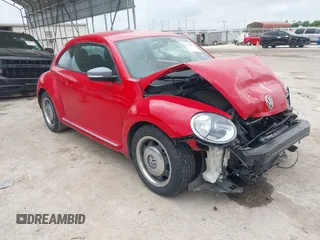 2012 Volkswagen Beetle 2.5L PZEV with VIN 3VWJP7AT0CM601201, listed as a IAAI auction lot 42465387 with 74,642 mi miles and . Bid and sale history available at DreamBid. Image 1.