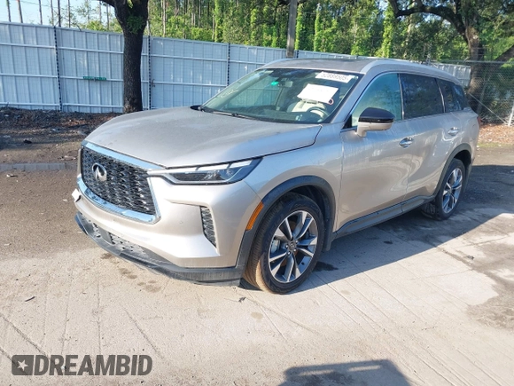 2024 Infiniti QX60 Luxe с VIN 5N1DL1FR8RC355168, выставлен на аукционе IAAI как лот 42356642 с пробегом 3 175 миль миль и . История ставок и продаж доступна на DreamBid. Изображение 2.