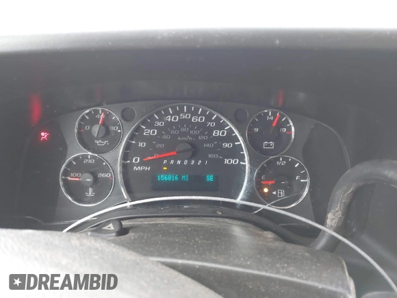 2010 Chevrolet Express Cargo Van with VIN 1GCUGADX6A1154119, listed as a IAAI auction lot 41608254 with 156,816 mi miles. Bid and sale history available at carsss.com. Image 7.