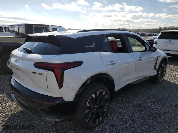2024 Chevrolet Blazer EV eAWD RS with VIN 3GNKDCRJ3RS256916, listed as a Copart auction lot 85614204 with 110 mi miles and Salvage Title. Bid and sale history available at carsss.com. Image 3.