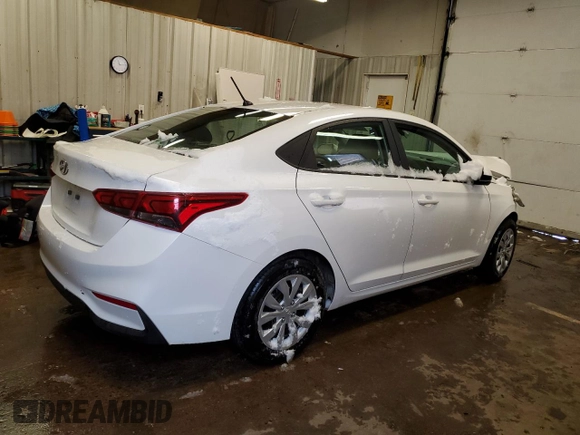 2021 Hyundai Accent SE with VIN 3KPC24A64ME130149, listed as a Copart auction lot 39849174 with 54,493 mi miles. Bid and sale history available at carsss.com. Image 3.