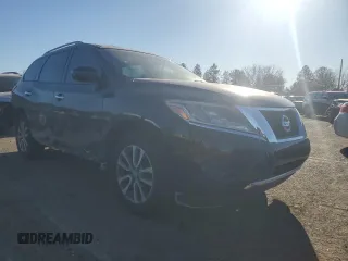 2013 Nissan Pathfinder Platinum with VIN 5N1AR2MMXDC646357, listed as a Copart auction lot 43023005 with 101,309 mi miles and Salvage Title. Bid and sale history available at carsss.com. Image 4.